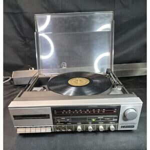 Emerson Stereo Record Player Radio Record Vinyl Player And Tape Deck ,